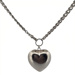 Collar Corazón Plata Inflada Collar Corazón Plata Inflada