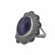 Anillo Suvani Piedra Natural Amatista