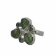 Anillo Piedra Natural Peridoto Crudo