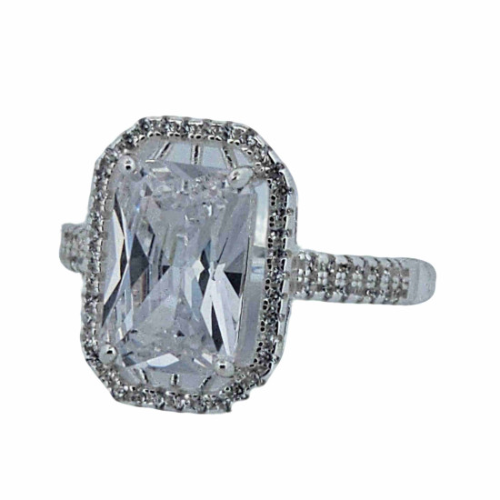 Anillo Solitario Circón