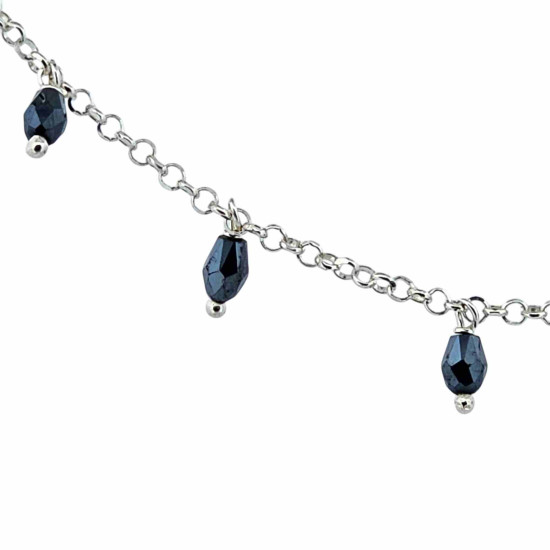 Collar Mineral Espinela Negra