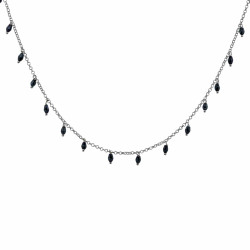 Collar Mineral Espinela Negra Collar Mineral Espinela Negra