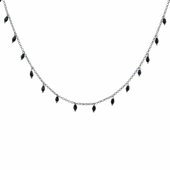 Collar Mineral Espinela Negra
