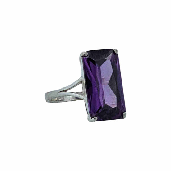 Anillo de Plata con Amatista de Siberia